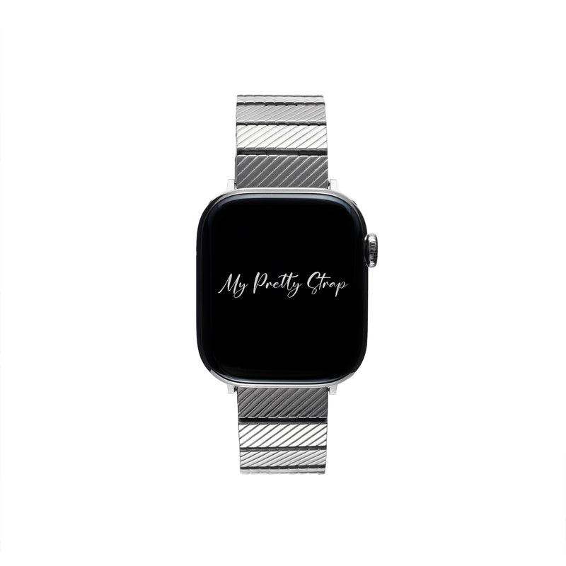 Timeless Apple Watch Strap – Silver Gem
