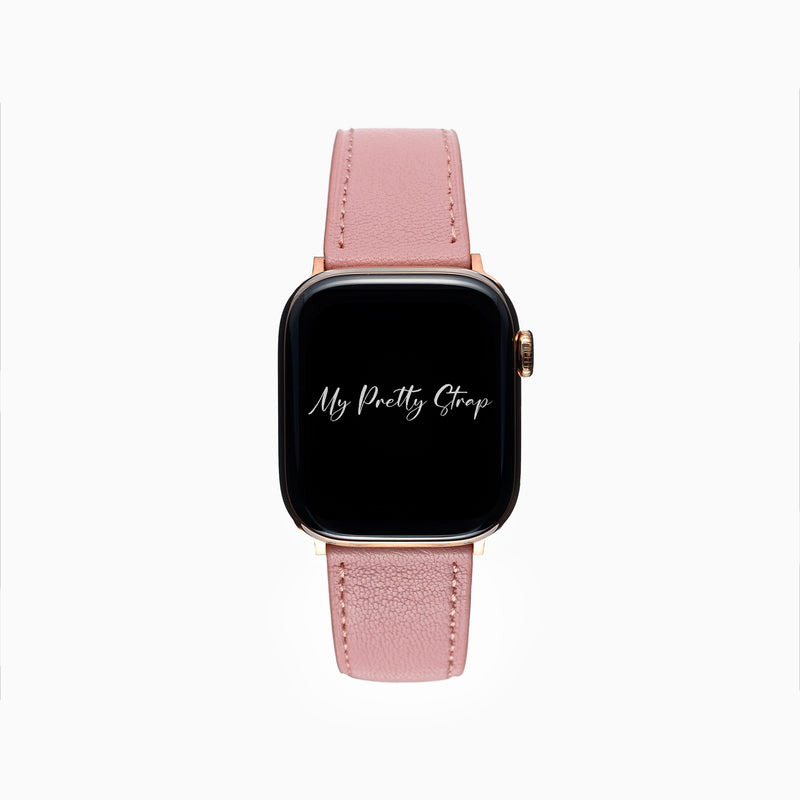 Coco Leather Strap – Rose Gold
