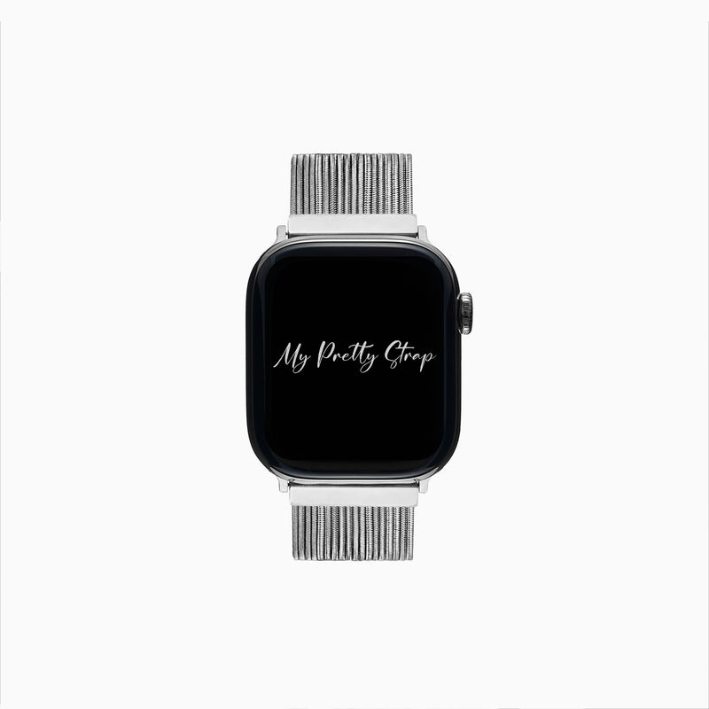 Empress Stainless Steel Strap – Silver Gem