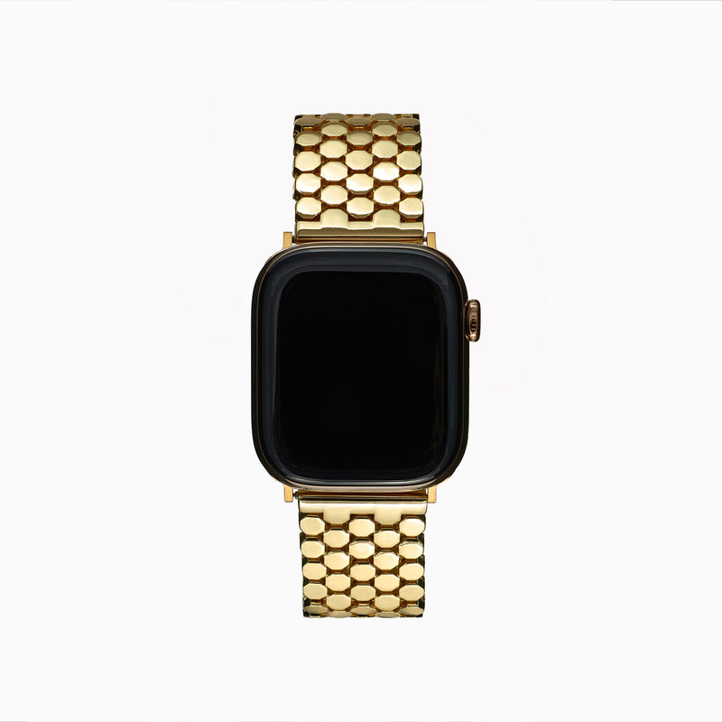 Honeycomb Stainless Steel Strap – Gold